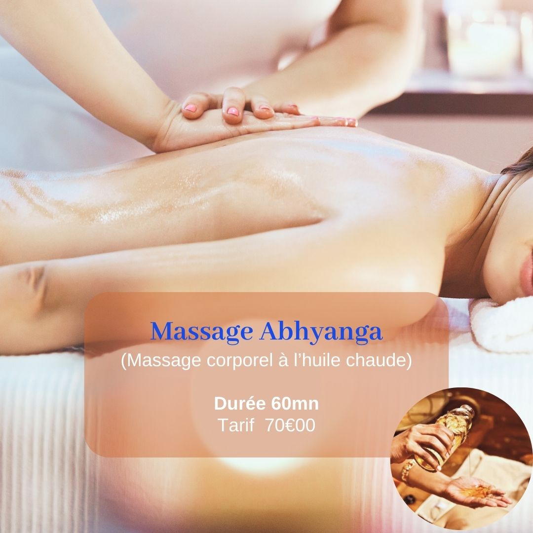 Massage Abhyanga (massage du corps à l'huile chaude)